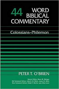 Peter O'Brien Colossians Philemon commentary