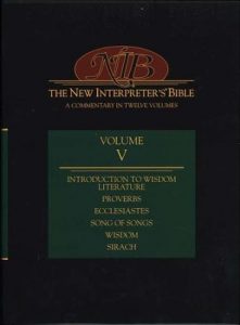 Proverbs New Interpreter's Bible Commentary