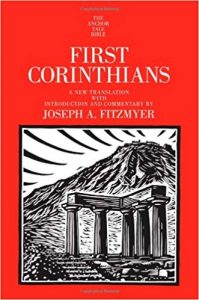 1 Corinthians commentary Joseph Fitzmyer