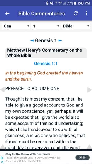 bible app commentaries